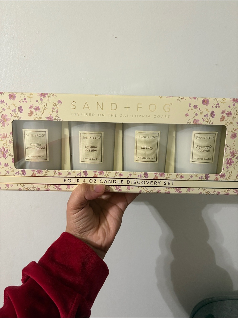 SAND + FOG Four 4 oz Candle Discovery Set - Floral Box